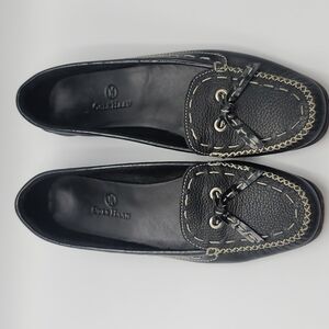 Cole Haan Women's Shoes Black Loafers Slip On Kilt Dressy Casual Flats Sz 7.5 AA